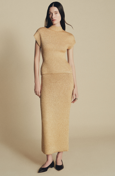 Sequin Knit Pencil Skirt