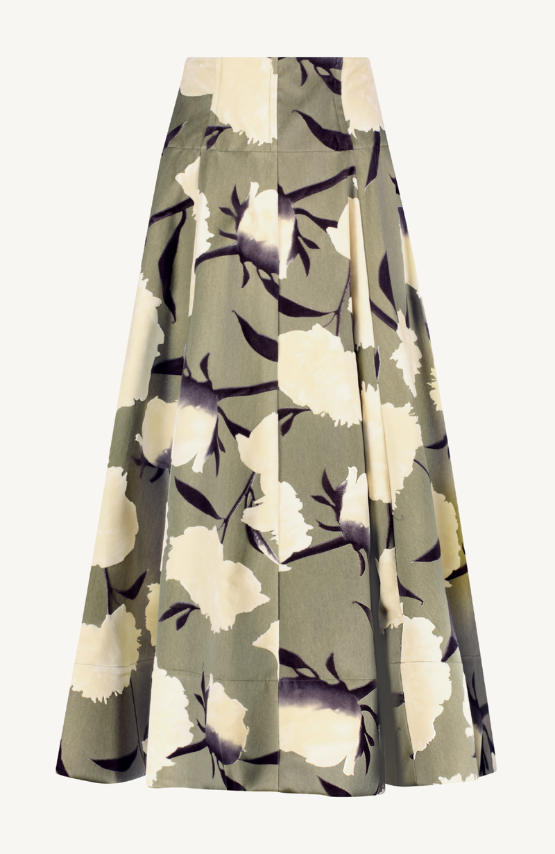 Floral Velvet Parker Skirt