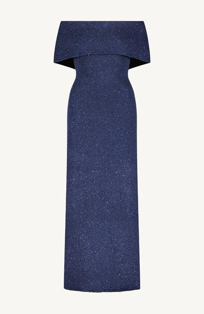 Sequin Knit Cuff Gown