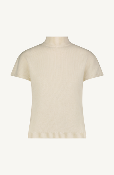 Cashmere Knit Mock Neck Pullover