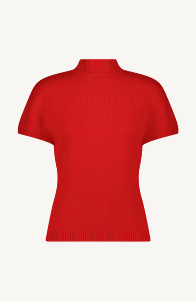 Cashmere Knit Mock Neck Pullover