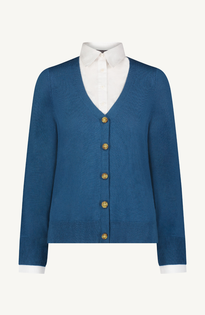 Poplin Combo Knit Top