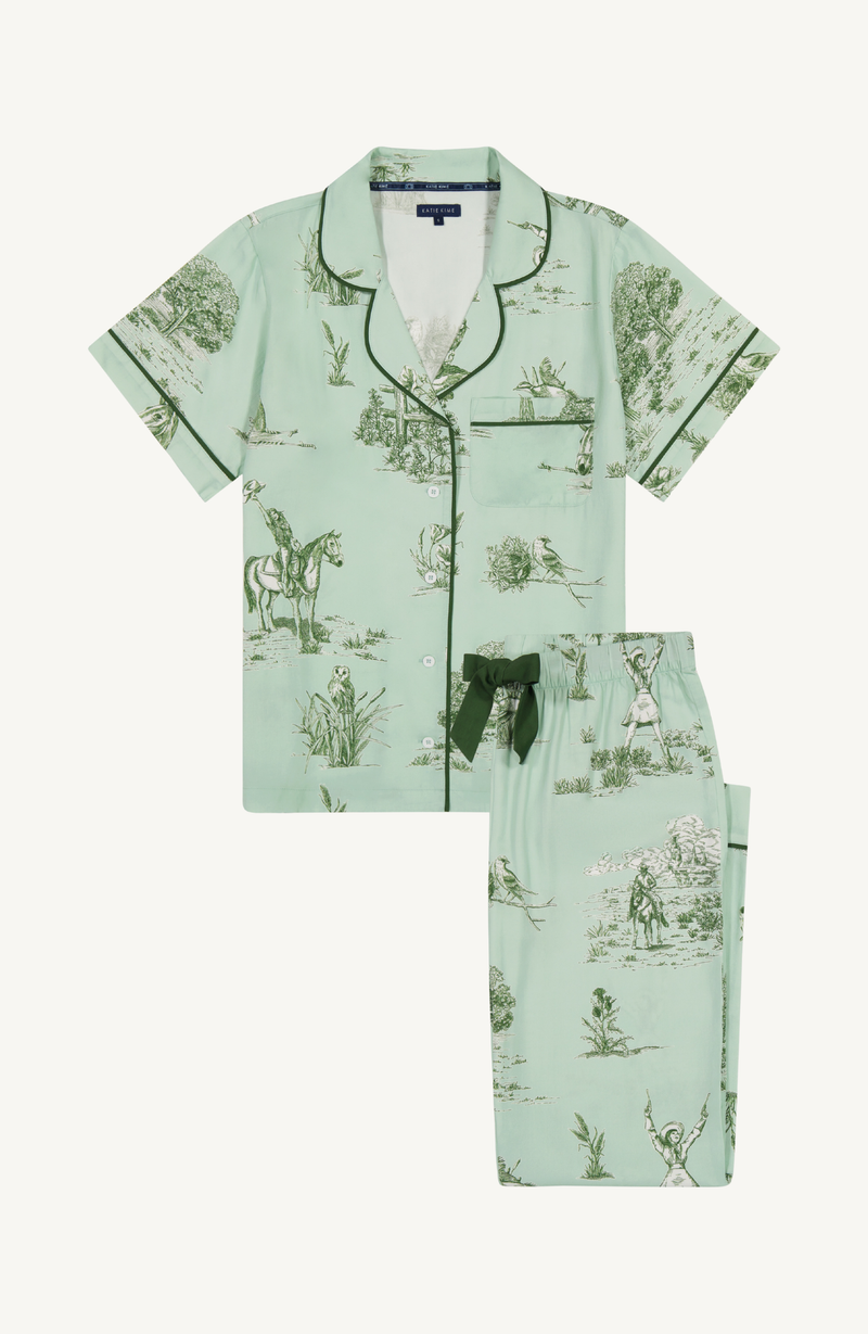 Katie Kime Reyrosa Toile PJ Pant Set