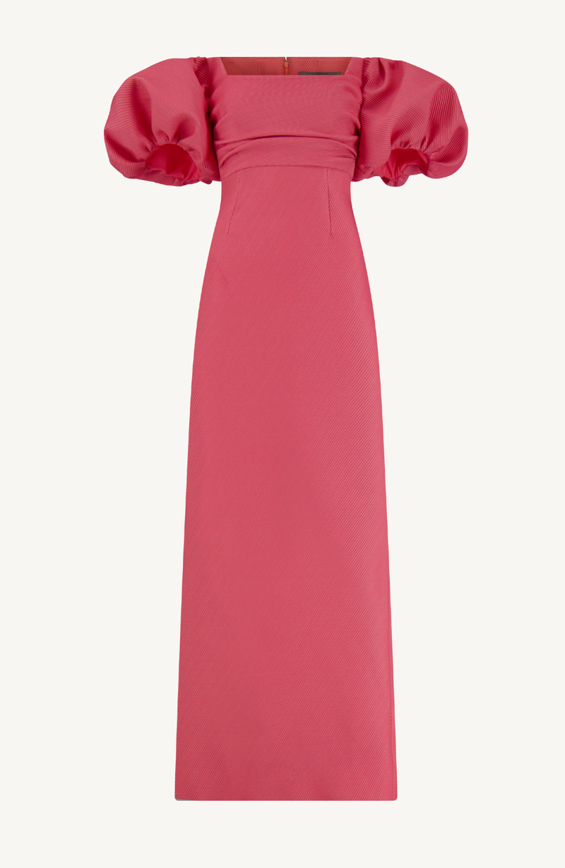 Textured Satin Thelma Gown