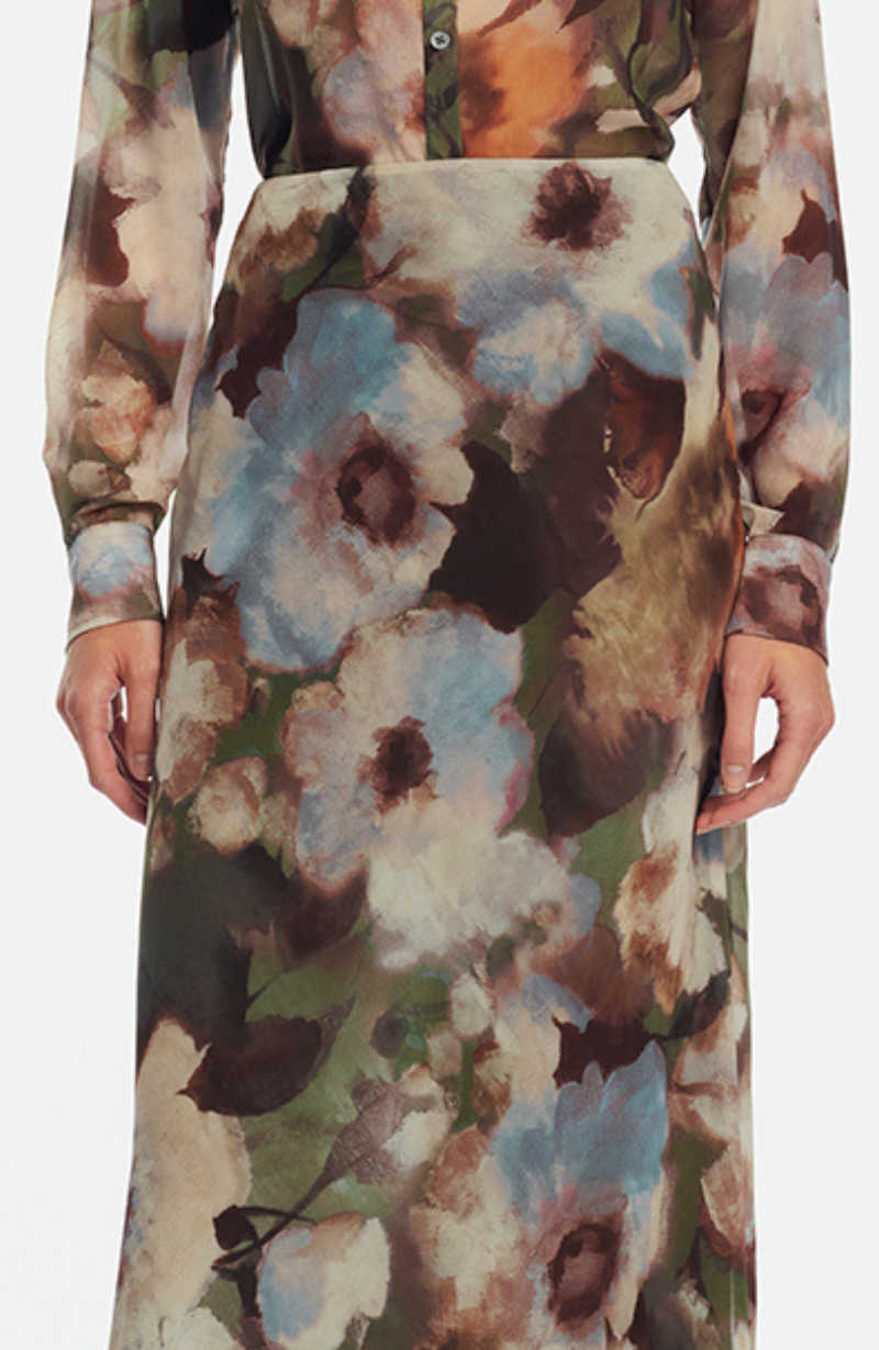 Floral Printed Chiffon Sophie Skirt