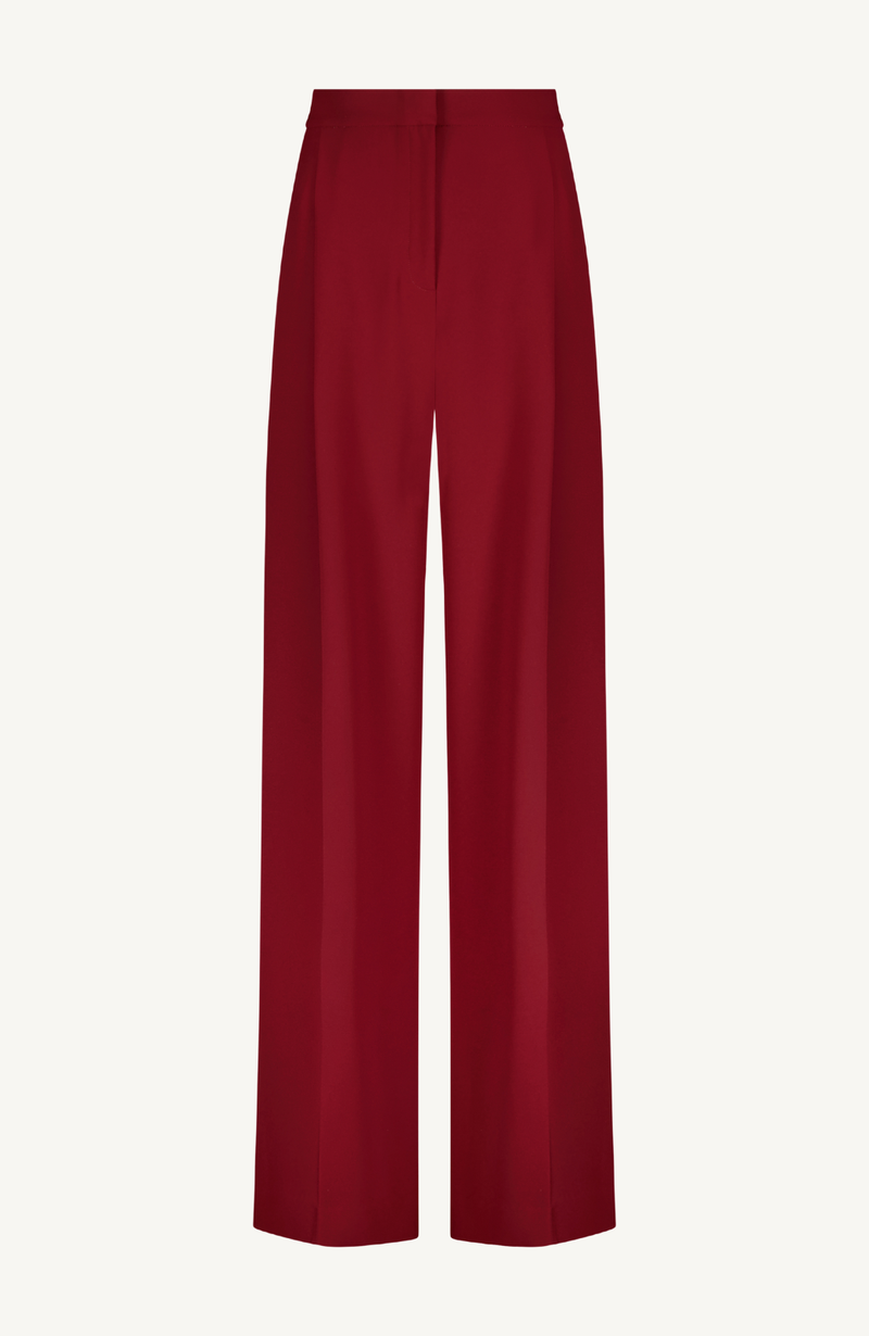 Fluid Crepe Wide Leg Trouser