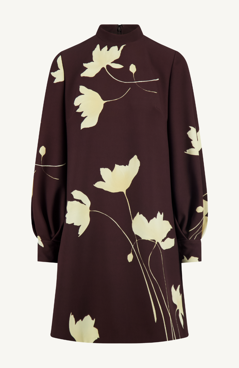 Floral Printed Crepe Elizabeth Dress