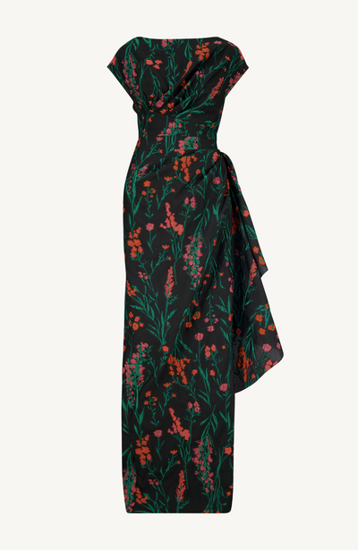 Floral Fil Coupe Florence Gown