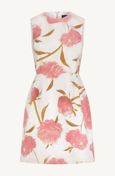 Floral Velvet Sleeveless Mini Dress