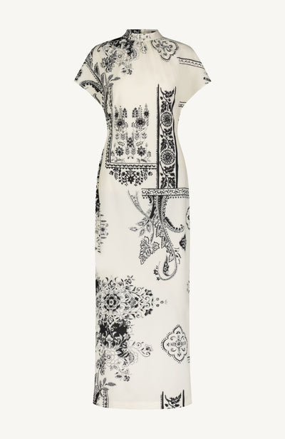 Printed Stretch Crepe Stella Dress