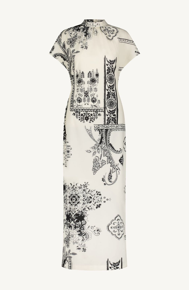 Printed Stretch Crepe Stella Dress