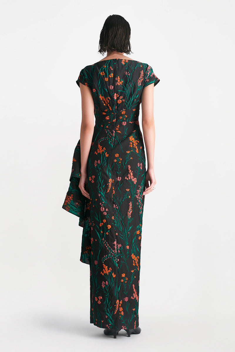 Floral Fil Coupe Florence Gown