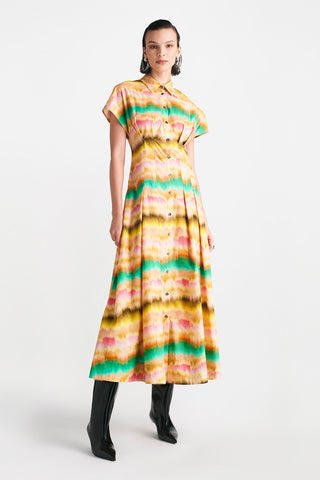 Sunset Cotton Seam Detail Shirtdress