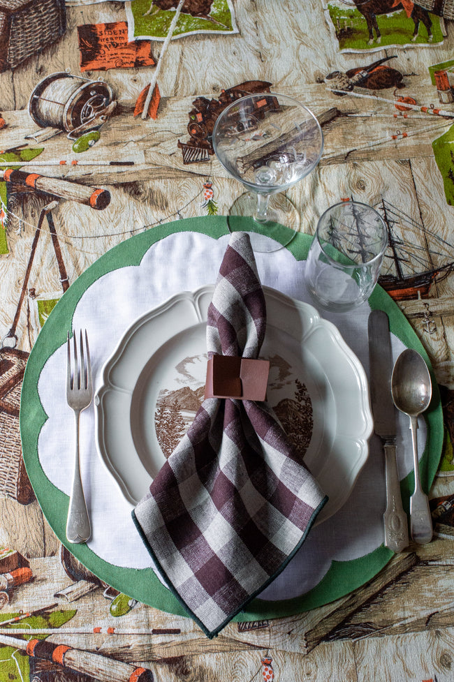 Gingham Linen Napkins