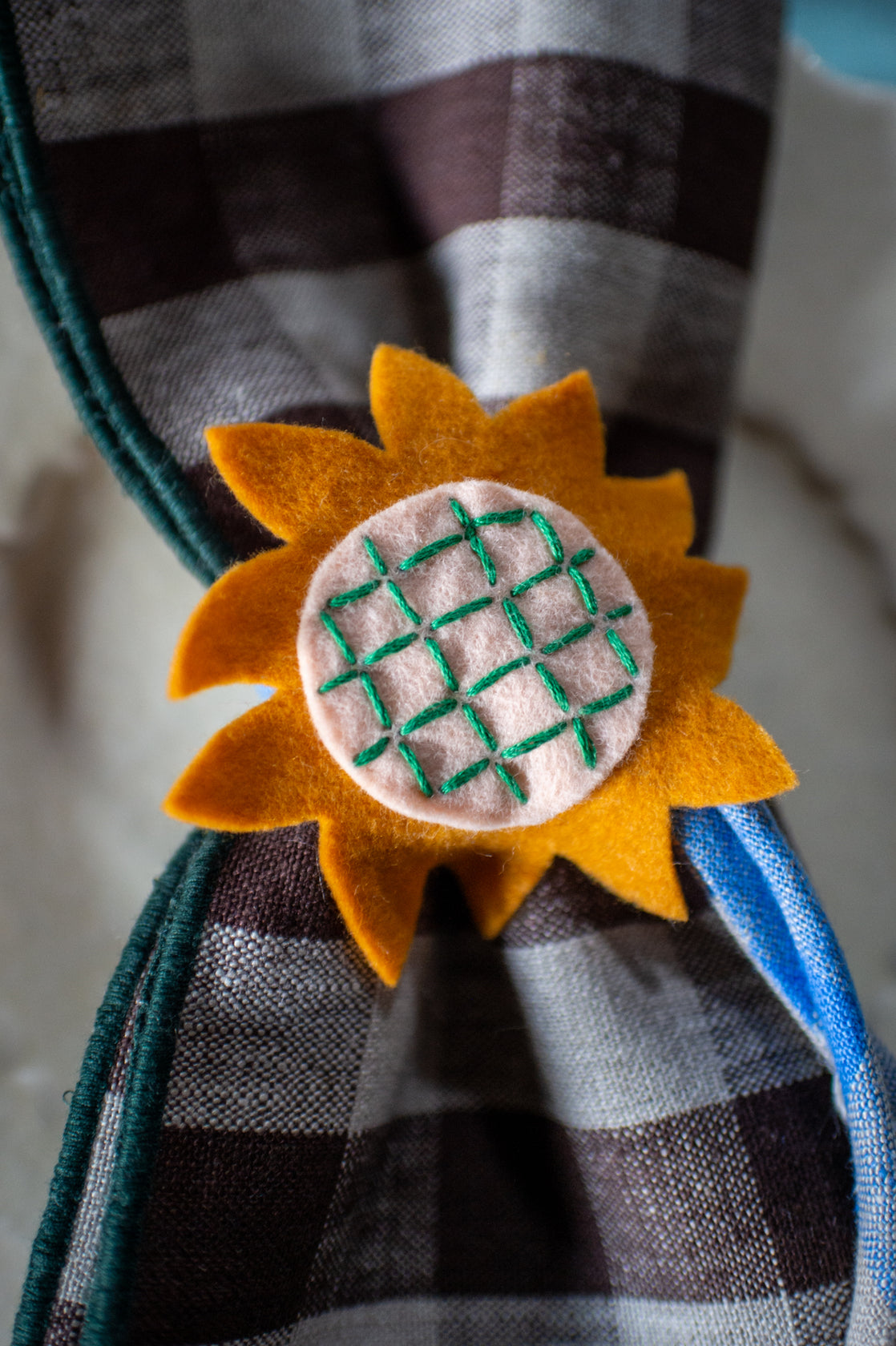 Embroidered Felt Napkin Rings