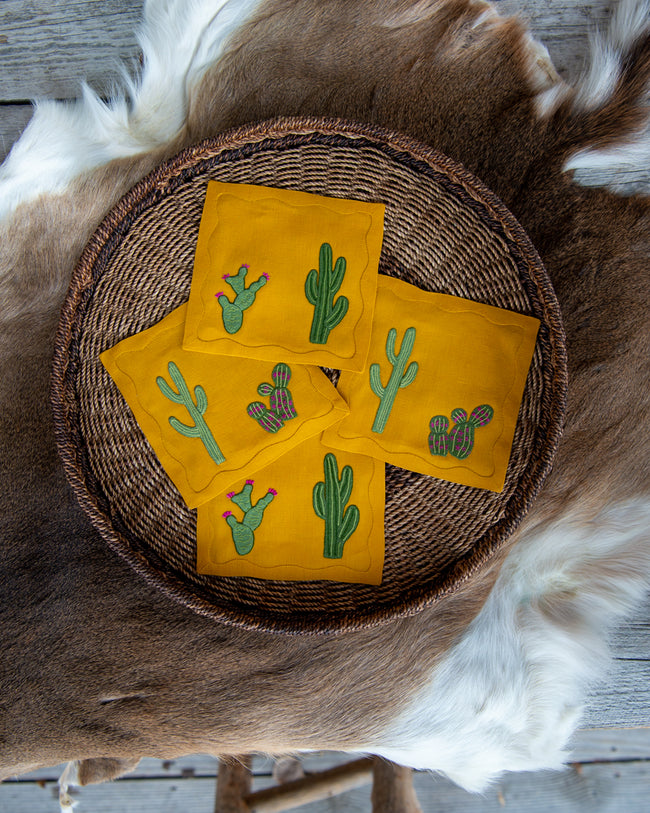 LELA ROSE X ELIZABETH LAKE Prickly Pair Cocktail Napkins